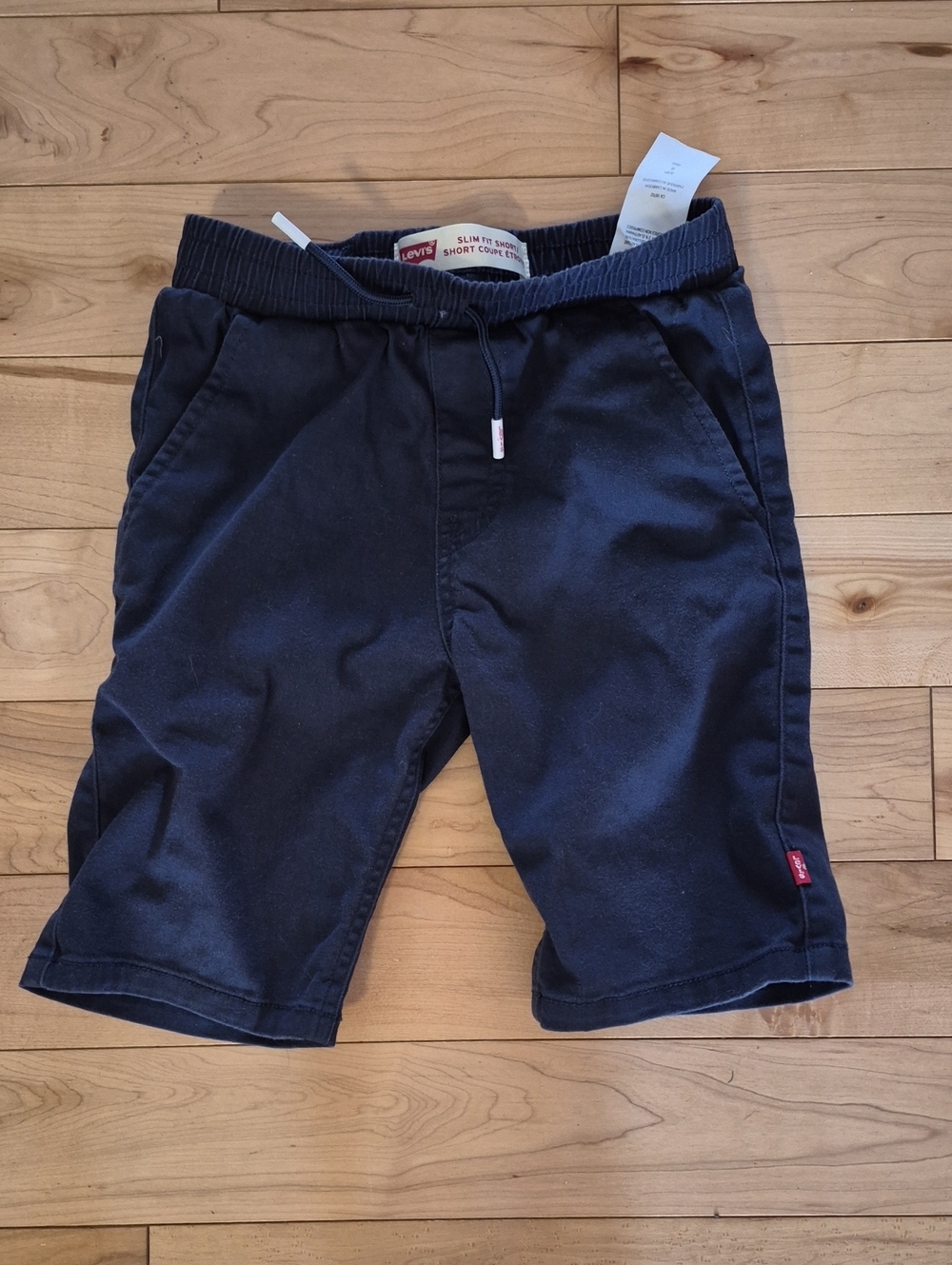 Boys Size 6 Levi's Dark Navy Elastic Waist Cotton Shorts